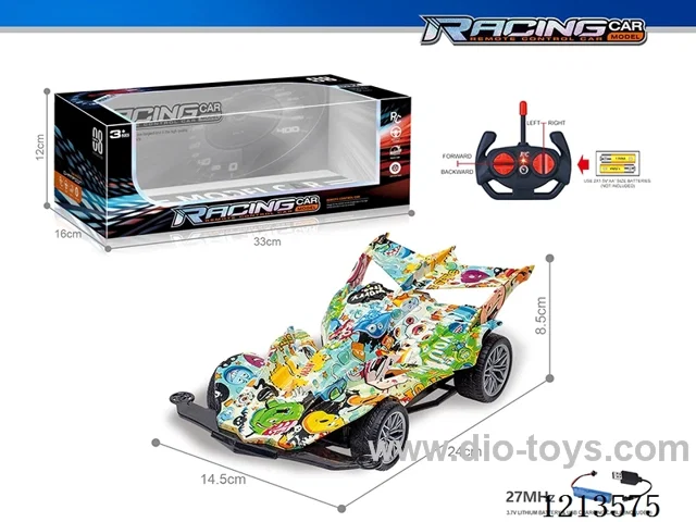27MHz 1:16 4ch rc graffiti car（included battery）