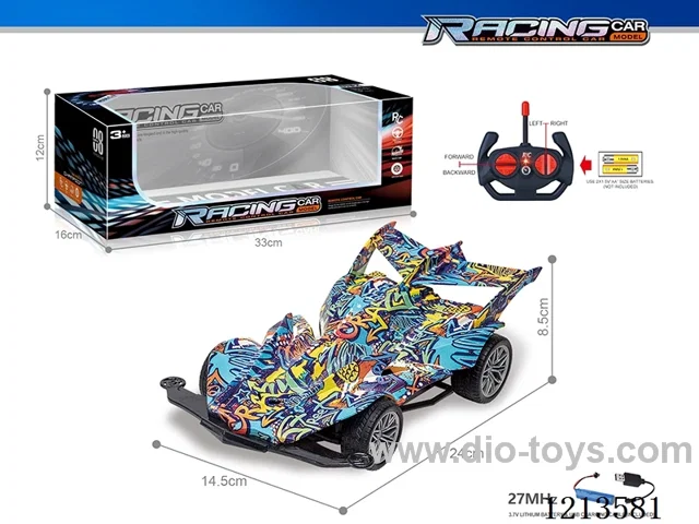 27MHz 1:16 4ch rc graffiti car（included battery）