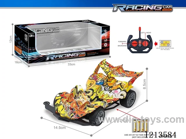 27MHz 1:16 4ch rc graffiti car（not included battery）