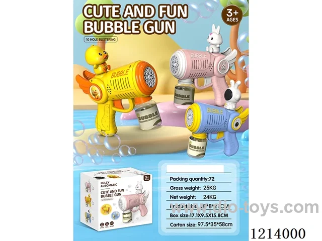 Fully automatic bubble gun