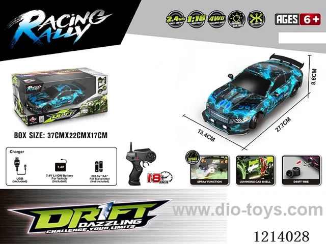 1:16 4WD rc car with light included battery
