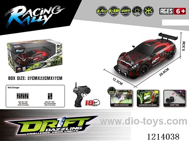1:16 4WD rc car with light not included battery