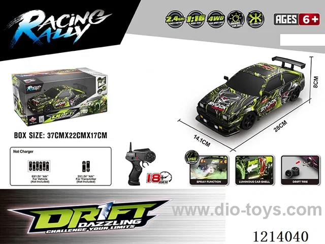 1:16 4WD rc car with light not included battery