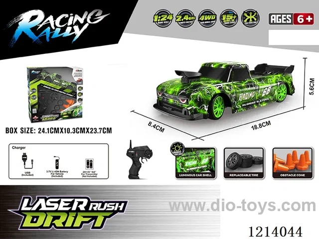 1:24 4WD rc car with light included battery