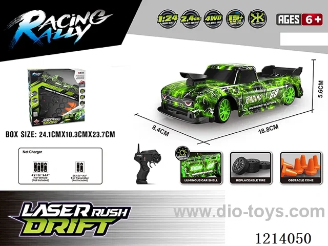 1:24 4WD rc car with light not included battery