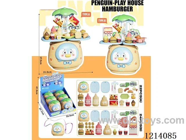 Backpack storage Burger Set
