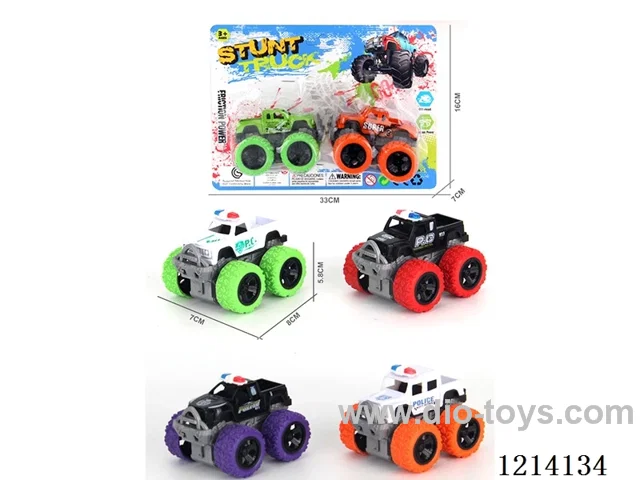Dual Inertia Police Pickup Truck 2PCS