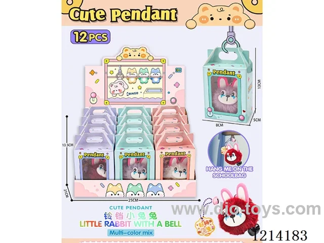 Doll key chain with bell 12PCS