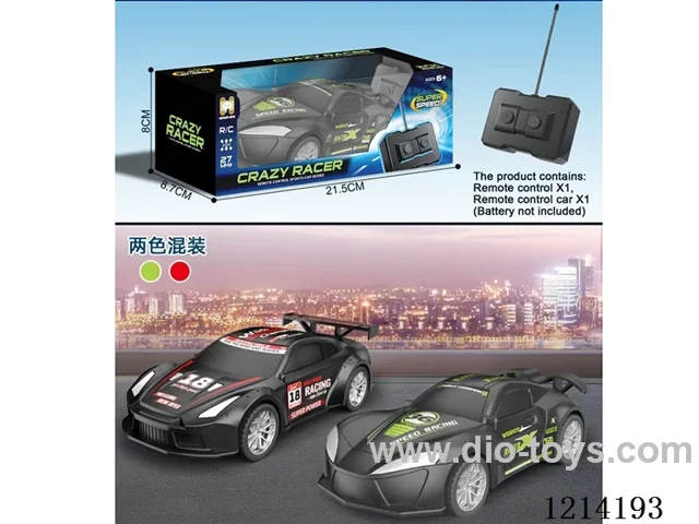 27MHz 2ch rc Car (red/green 2 color mix, not included battery)
