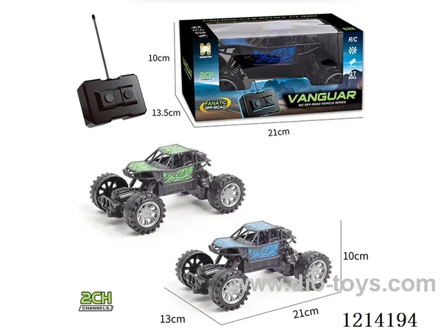 27MHz 2ch rc Climbing Car (blue/green 2 color mix, not included battery)