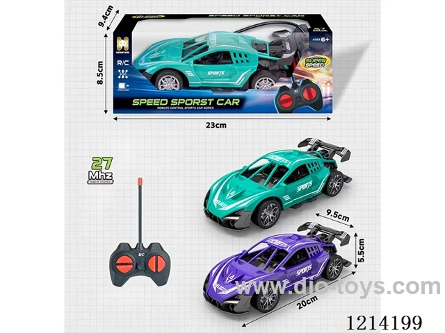 27MHz 4ch rc Lamborghini (purple/green 2 color mix, not included battery)