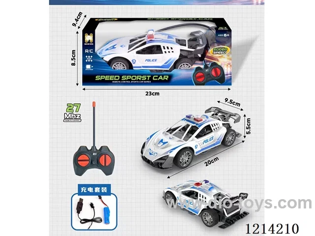 27MHz 4ch rc Lamborghini Supercar Police Car (included battery)
