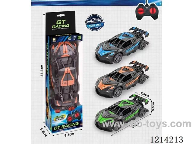27MHz 4ch rc Bugatti (orange/blue/green 3-color mix, not included battery)