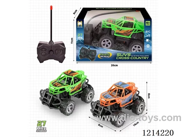 27MHz 1:43 4ch rc Off-Road Crawler (Orange/Green 2-color mix, not included battery)