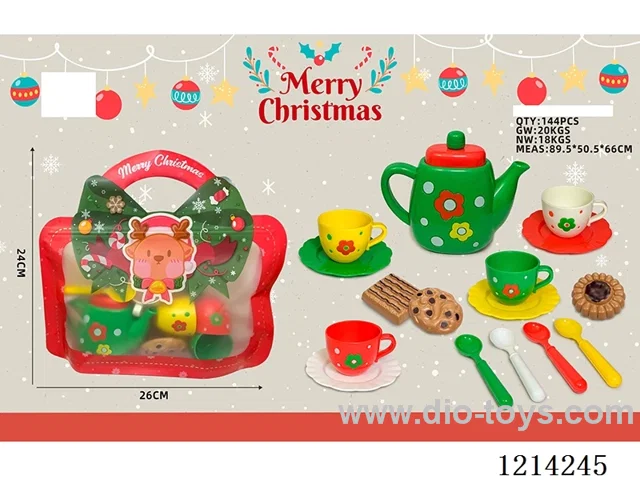 (17PCS) Christmas Tea Set B