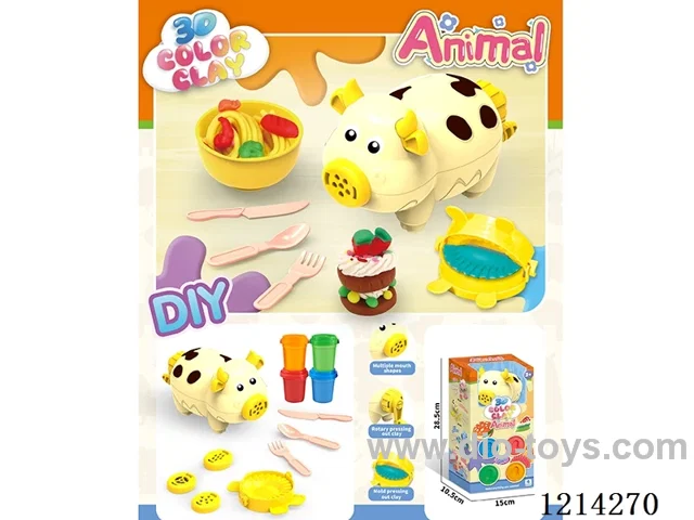 colored clay machine set