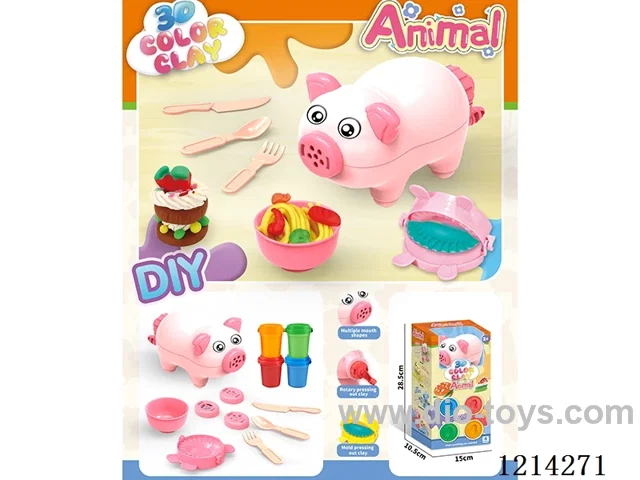 colored clay machine set