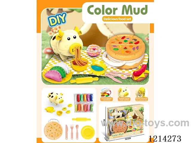 colored clay machine set