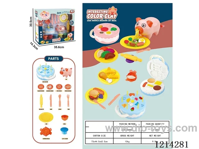 colored clay machine set