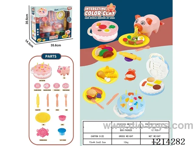 colored clay machine set