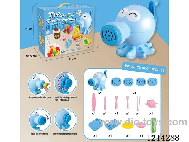 colored clay machine set