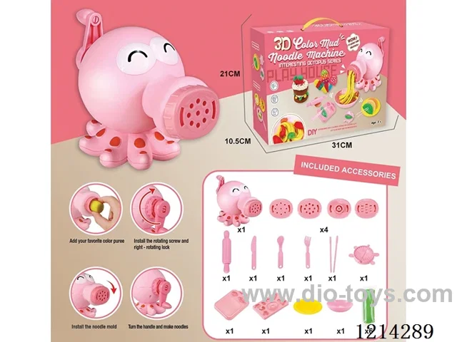colored clay machine set