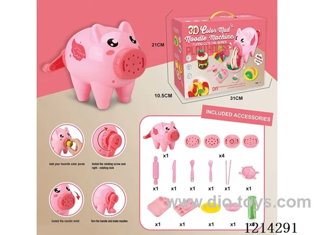 colored clay machine set