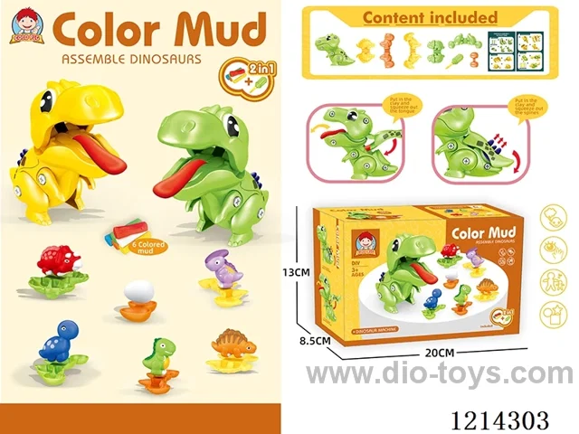 colored clay machine set