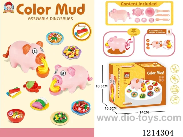 colored clay machine set