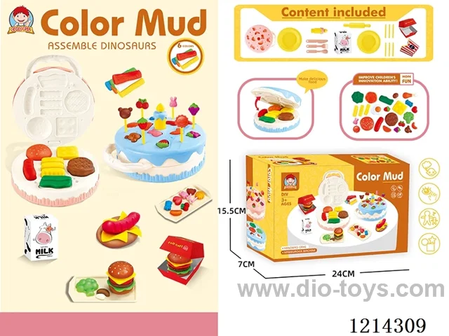 colored clay machine set