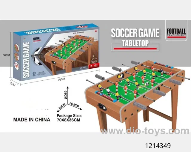 Wooden soccer table in color box