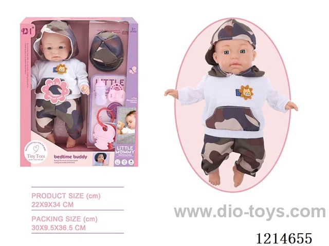 14 inch Cotton Body Doll Eco-friendly 12-voices