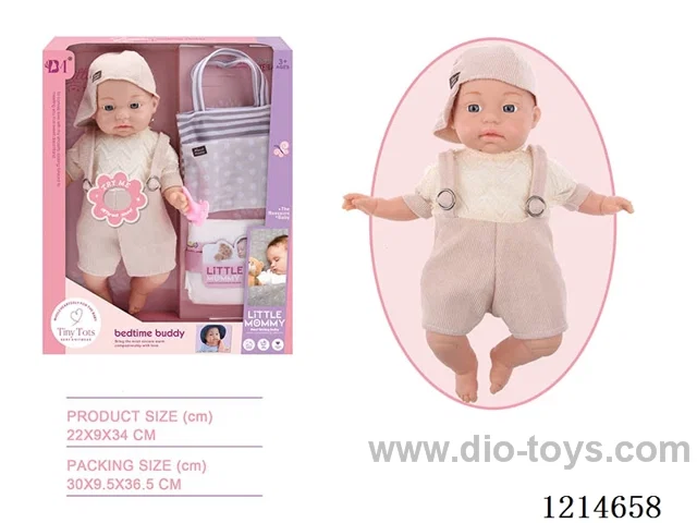 14 inch Cotton Body Doll Eco-friendly 12-voice IC