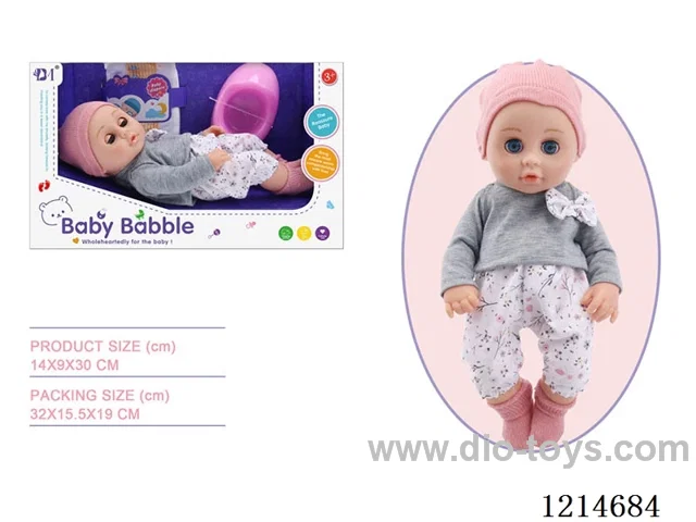 12 inch Blinking Doll (Eco-friendly)