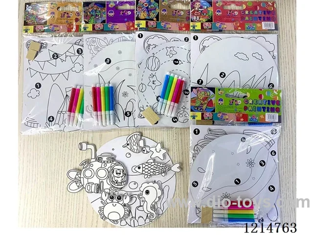 DIY Disc Coloring Series(2PCS+5pens)