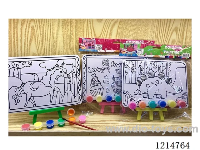 Bracket Painting+6 Paints(1set+6 colors paints+pens)