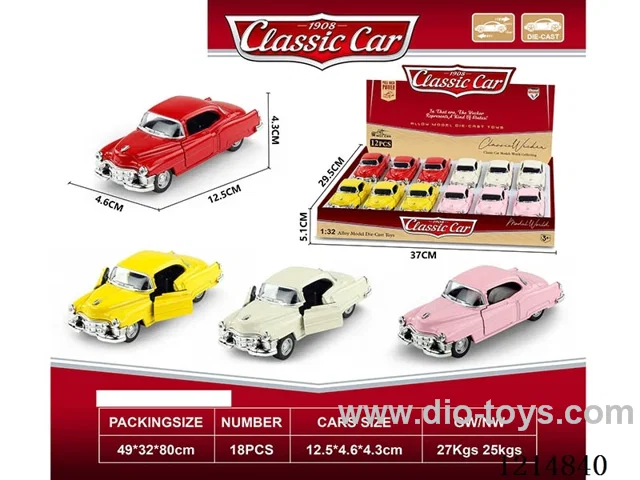 1:32 alloy pull back car