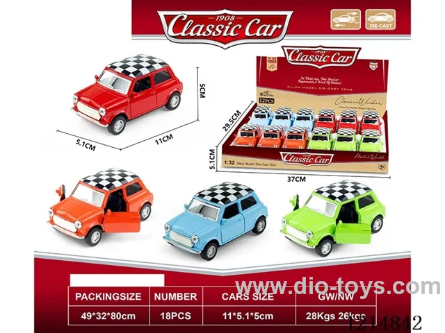 1:32 alloy pull back car