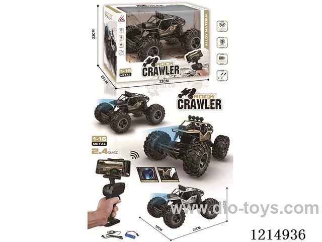 4WD Big Wheel RC Alloy Climbing Car with Camera (Included Battery)