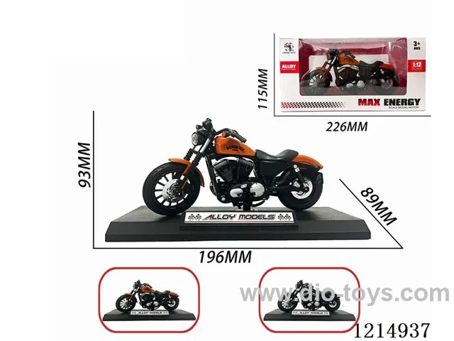 1:12 free wheel alloy motorcycle model