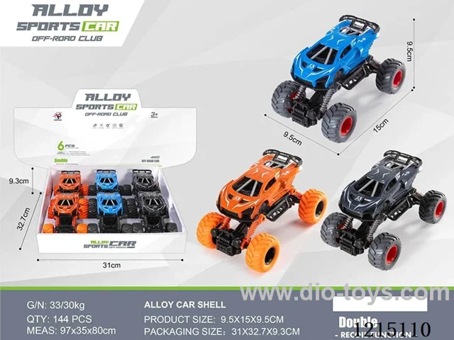 McLaren Alloy Double Pull Back Buggy 6PCS