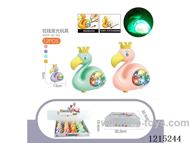 Eco-friendly pull wire light flamingo, 12pcs/box
