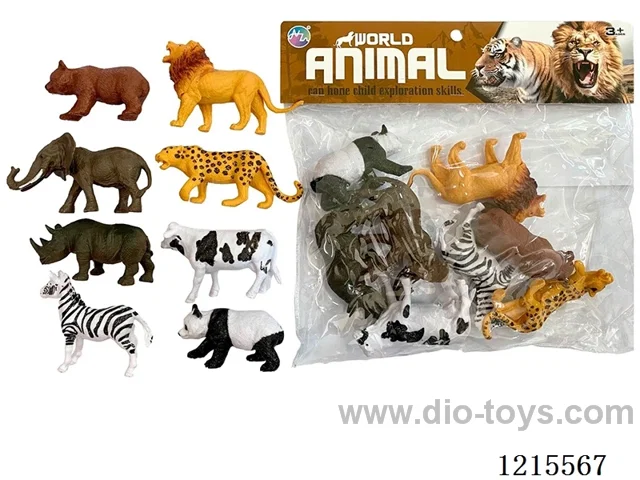 8PCS 6-inch animal