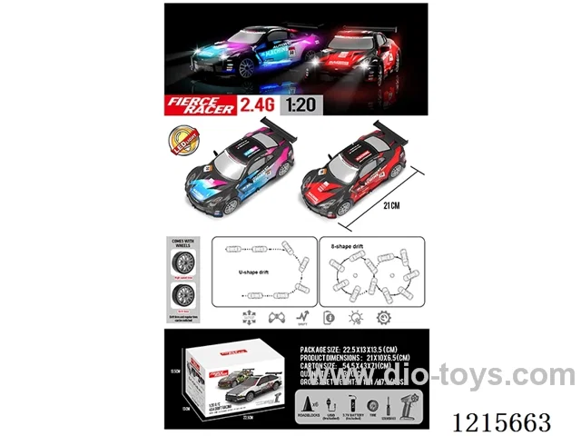 2.4G 4WD RC car with light included battery