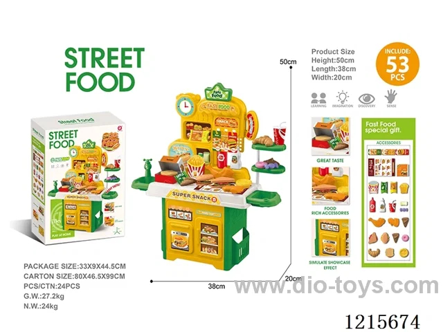 38PCS Fast food table non-functional