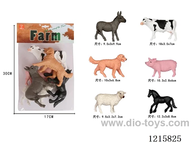 6 inch Medium Farm Animals