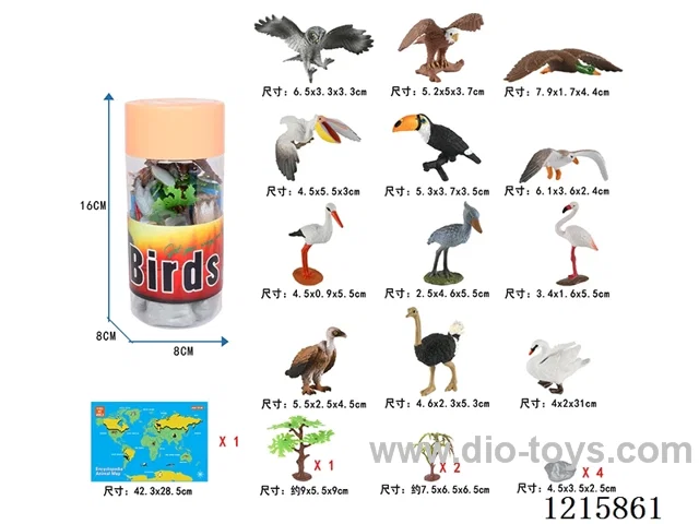 4 inch Birds Set