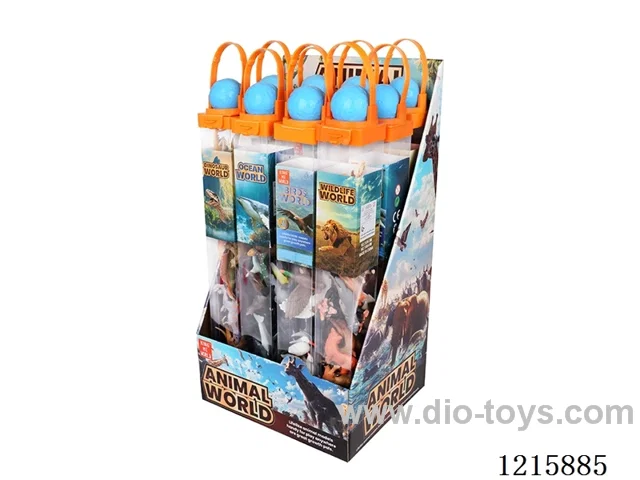 Globe PVC barrel animal 12PCS