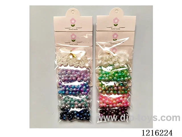 DIY Jewelry Set (8mm pearl + shell/flower beads + wire)