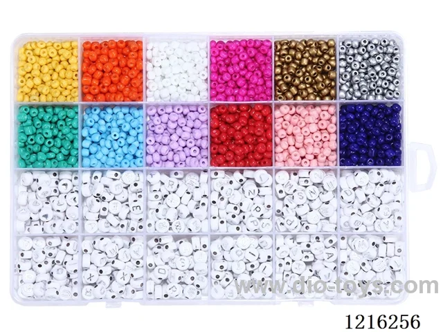 DIY Jewelry Set (4mm Rice Beads + Alphabet Beads + Wire (24 Gauge))